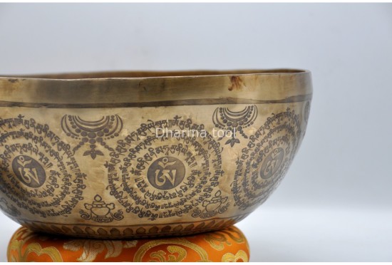 Akshobhya Buddha Tibetan Singing Bowl – Hand-Etched by Master Thanka Artists