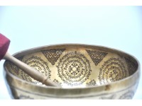 Akshobhya Buddha Tibetan Singing Bowl – Hand-Etched by Master Thanka Artists