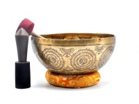 Akshobhya Buddha Tibetan Singing Bowl – Hand-Etched by Master Thanka Artists