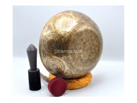 Akshobhya Buddha Tibetan Singing Bowl – Hand-Etched by Master Thanka Artists