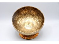 Samantabhadra Yab-Yum Tibetan Singing Bowl – Hand-Etched by Master Thanka Artists