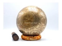 Samantabhadra Yab-Yum Tibetan Singing Bowl – Hand-Etched by Master Thanka Artists