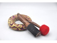 Tibetan Mantra Wheel Singing Bowl with Endless Knot Design