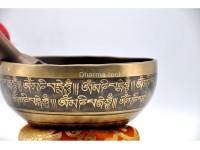 Buddha Tibetan Singing Bowl with Tibetan Mantra & Endless Knot Design