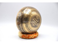 Buddha Tibetan Singing Bowl with Tibetan Mantra & Endless Knot Design