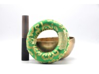 Unique Sacred Symbol Tibetan Singing Bowl – Mandala, Endless Knot & Hindu Om Fusion