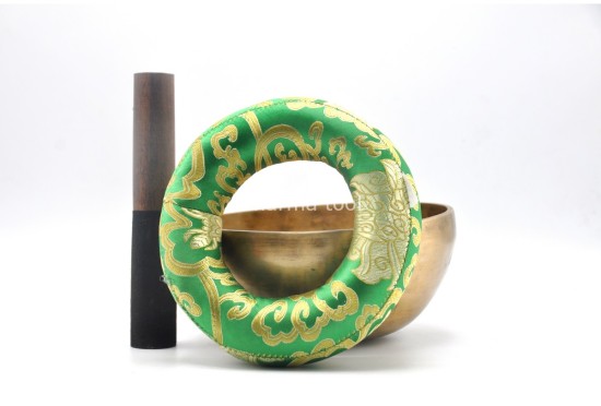 Unique Sacred Symbol Tibetan Singing Bowl – Mandala, Endless Knot & Hindu Om Fusion