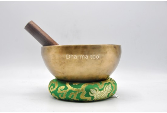 Unique Sacred Symbol Tibetan Singing Bowl – Mandala, Endless Knot & Hindu Om Fusion