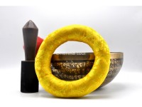 Akshobhya Buddha Tibetan Singing Bowl with Om Mani Padme Hum Mantra & Mantra Mandala Design