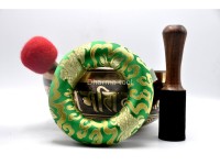 Akshobhya Buddha Tibetan Singing Bowl with Nepa Script Mantra & Tibetan Om Symbol