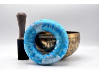 Tibetan Om Singing Bowl with Om Mani Padme Hum Mantra & Eyes of Buddha Design