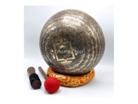 Ganesha Tibetan Singing Bowl with Tibetan Mantra & Buddha-Eyes Mandala Design