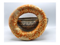Ganesha Tibetan Singing Bowl with Tibetan Mantra & Buddha-Eyes Mandala Design