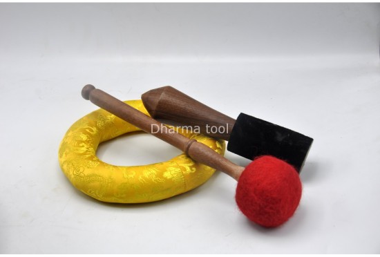 Ganesha Sanskrit Mantra Tibetan Singing Bowl with Shatkona Sacred Geometry