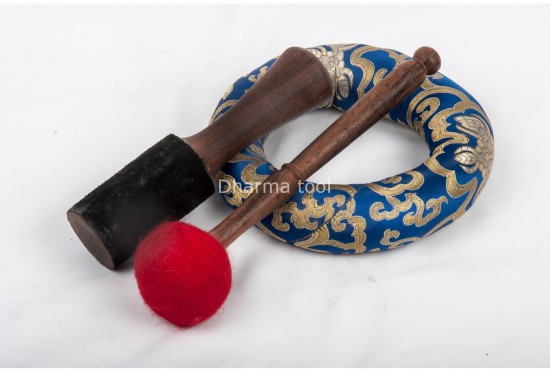 Double Dorje Tibetan Singing Bowl with Potala Gate Mantra & Endless Knot Design