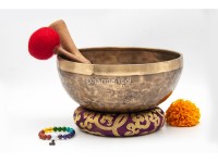 Hand-Engraved Buddha Tibetan Singing Bowl – Premium Artwork