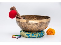 Hand-Engraved Ganesha Tibetan Singing Bowl – Center Engraving & Ganesha Mantra