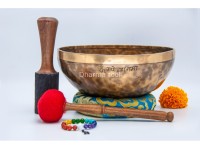 Hand-Engraved Ganesha Tibetan Singing Bowl – Center Engraving & Ganesha Mantra