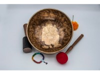 Hand-Engraved Ganesha Tibetan Singing Bowl – Center Engraving & Ganesha Mantra