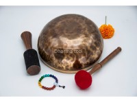 Hand-Engraved Ganesha Tibetan Singing Bowl – Center Engraving & Ganesha Mantra