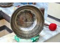 Buddha Foot Tibetan Singing Bowl – Mantra & Fire Etched – Multiple Sizes