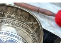 Buddha Foot Tibetan Singing Bowl – Mantra & Fire Etched – Multiple Sizes