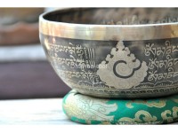 Buddha Foot Tibetan Singing Bowl – Mantra & Fire Etched – Multiple Sizes
