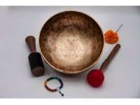 Hand-Engraved Avalokitesvara Tibetan Singing Bowl – Compassion Mantra Engraved