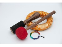 Lingam Tibetan Singing Bowl with Tibetan Mantra & Mandala Engraving