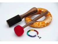 Saraswoti Tibetan Singing Bowl with Flower of Life, Seven Chakras & Seed of Life Design