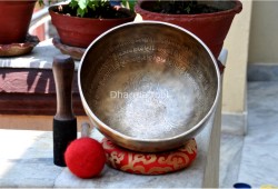 Lord Ganesha Etched – Handmade Tibetan Singing Bowl (Multiple Size Options)