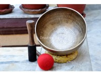 Green Tara Etched – Handmade Tibetan Singing Bowl (Multiple Size Options)