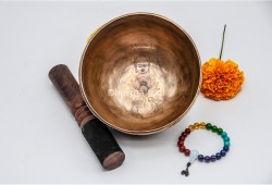 Palm Size Hand Engraved Tibetan Singing Bowl – Multiple Size Options (5 & 6 Inches)