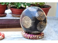 7 Chakra Symbols Etched Tibetan Singing Bowl – Multiple Size Options