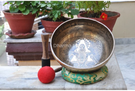 Lord Shiva Etched Tibetan Singing Bowl – Multiple Size Options