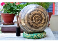 Lord Shiva Etched Tibetan Singing Bowl – Multiple Size Options