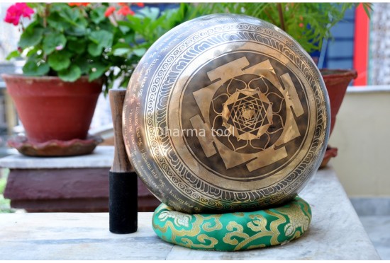 Lord Shiva Etched Tibetan Singing Bowl – Multiple Size Options