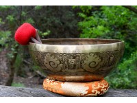 Large Buddha Foot Carved – Tibetan Singing Bowl – Multiple Size Option