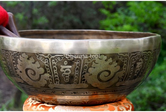 Large Buddha Foot Carved – Tibetan Singing Bowl – Multiple Size Option