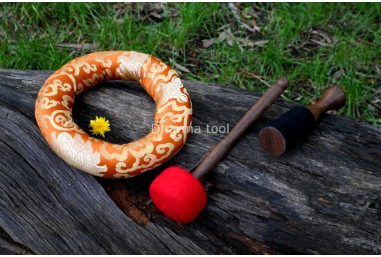 Large Buddha Foot Carved – Tibetan Singing Bowl – Multiple Size Option