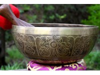 Austamangala Carved Tibetan Singing Bowl – Multiple Size Option