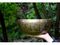 Austamangala Carved Tibetan Singing Bowl – Multiple Size Option