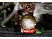 Mini Mantra Etched Tibetan Singing Bowl – 4-Inch Palm Size Meditation Bowl