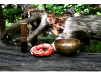 Mini Mantra Etched Tibetan Singing Bowl – 4-Inch Palm Size Meditation Bowl