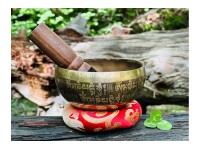 Mini Mantra Etched Tibetan Singing Bowl – 4-Inch Palm Size Meditation Bowl