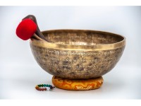 Tibetan Conch Head Therapy Bowl with Full Tibetan Mantra & Tibetan Om Design
