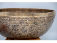 Tibetan Conch Head Therapy Bowl with Full Tibetan Mantra & Tibetan Om Design
