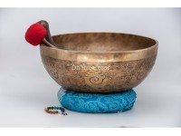 Chakra Yogi Tibetan Singing Bowl with Tibetan Mantra & Double Dorje Symbol