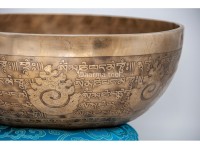 Chakra Yogi Tibetan Singing Bowl with Tibetan Mantra & Double Dorje Symbol