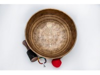 Chakra Yogi Tibetan Singing Bowl with Tibetan Mantra & Double Dorje Symbol
